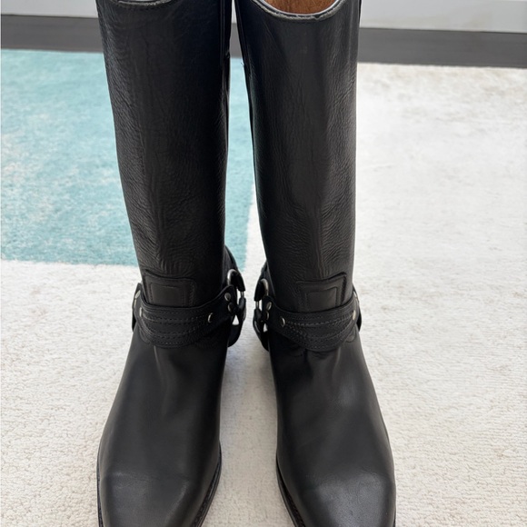 Black Leather Boulet motorcycle boots - Picture 2 of 8